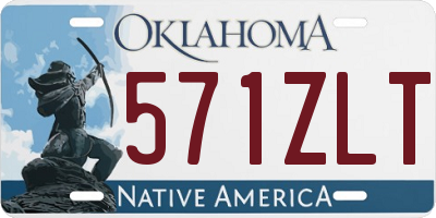 OK license plate 571ZLT