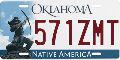 OK license plate 571ZMT