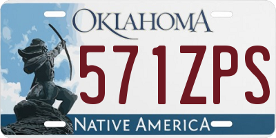 OK license plate 571ZPS