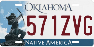 OK license plate 571ZVG