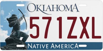 OK license plate 571ZXL