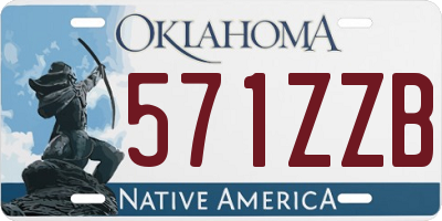 OK license plate 571ZZB