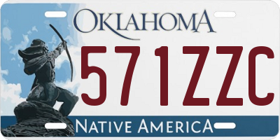 OK license plate 571ZZC