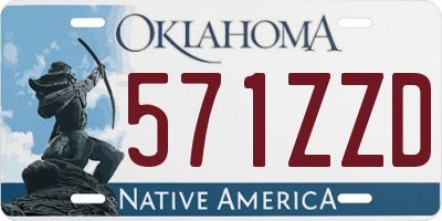 OK license plate 571ZZD