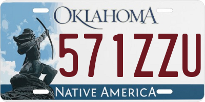 OK license plate 571ZZU