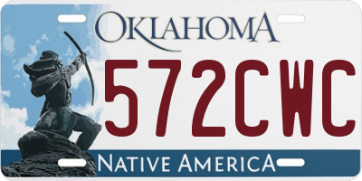 OK license plate 572CWC