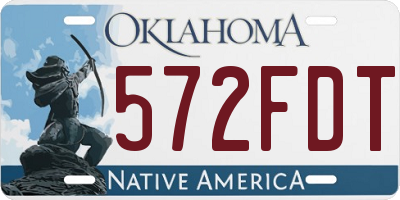 OK license plate 572FDT