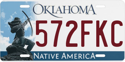 OK license plate 572FKC
