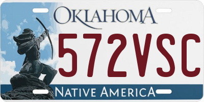 OK license plate 572VSC