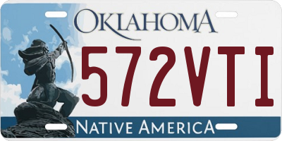 OK license plate 572VTI