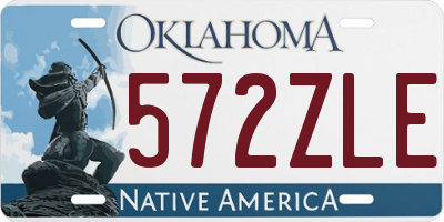 OK license plate 572ZLE