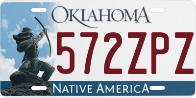 OK license plate 572ZPZ