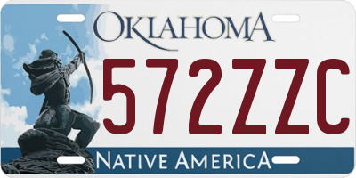 OK license plate 572ZZC