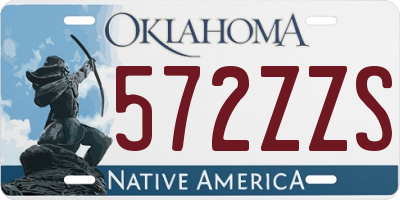 OK license plate 572ZZS