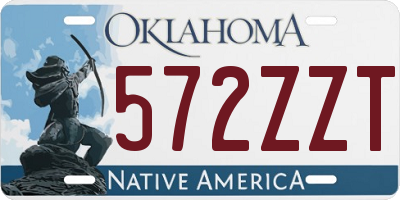 OK license plate 572ZZT