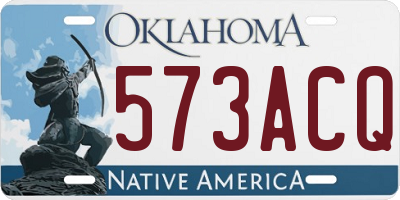 OK license plate 573ACQ