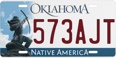 OK license plate 573AJT