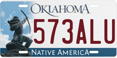 OK license plate 573ALU