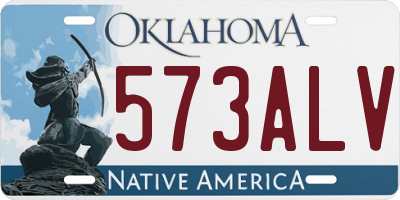 OK license plate 573ALV