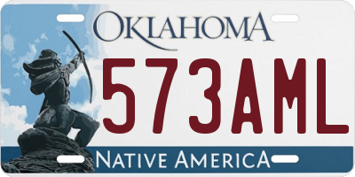 OK license plate 573AML