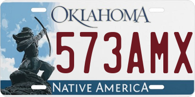 OK license plate 573AMX
