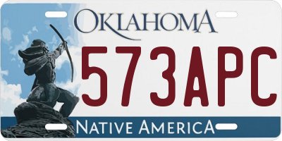 OK license plate 573APC
