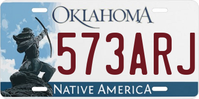 OK license plate 573ARJ