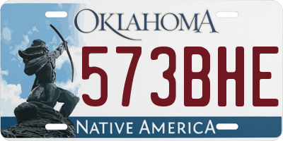 OK license plate 573BHE