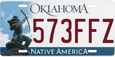 OK license plate 573FFZ