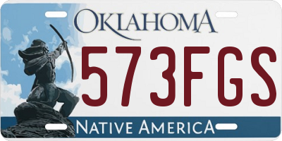 OK license plate 573FGS
