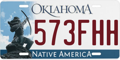 OK license plate 573FHH