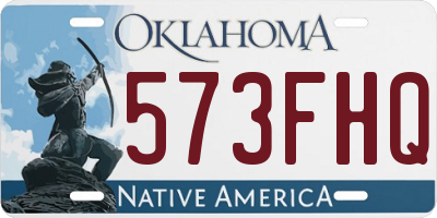 OK license plate 573FHQ