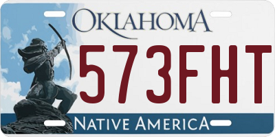 OK license plate 573FHT