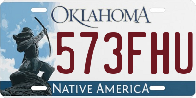 OK license plate 573FHU