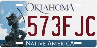 OK license plate 573FJC