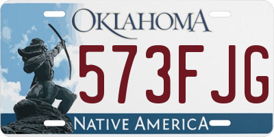 OK license plate 573FJG
