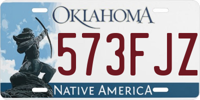 OK license plate 573FJZ