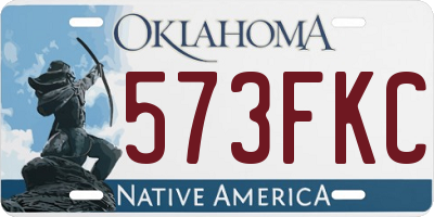 OK license plate 573FKC