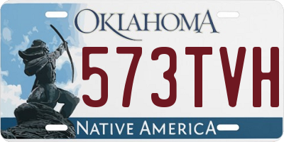 OK license plate 573TVH