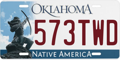 OK license plate 573TWD