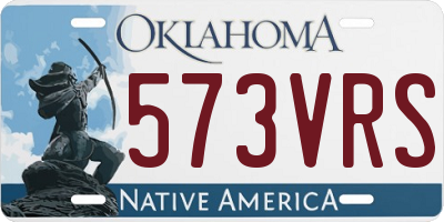 OK license plate 573VRS