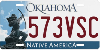 OK license plate 573VSC