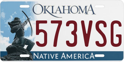 OK license plate 573VSG