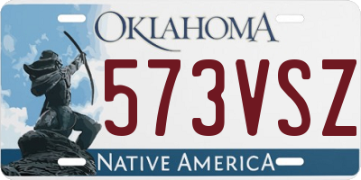 OK license plate 573VSZ