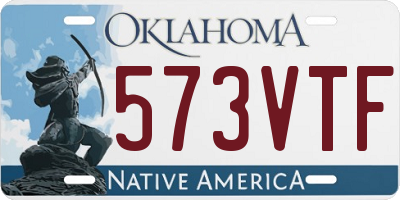 OK license plate 573VTF