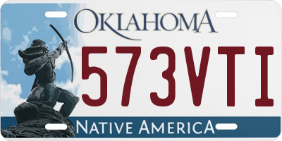 OK license plate 573VTI