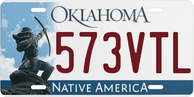OK license plate 573VTL