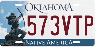 OK license plate 573VTP