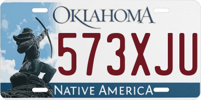 OK license plate 573XJU