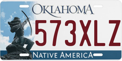 OK license plate 573XLZ